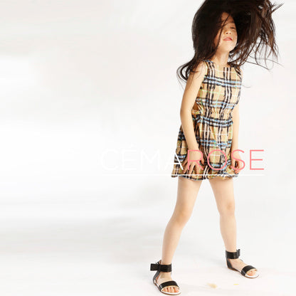 Girls Yellow Cotton Dress