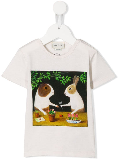 *EXCLUSIVE* Ivory Guinea Pig & Rabbit Baby Top