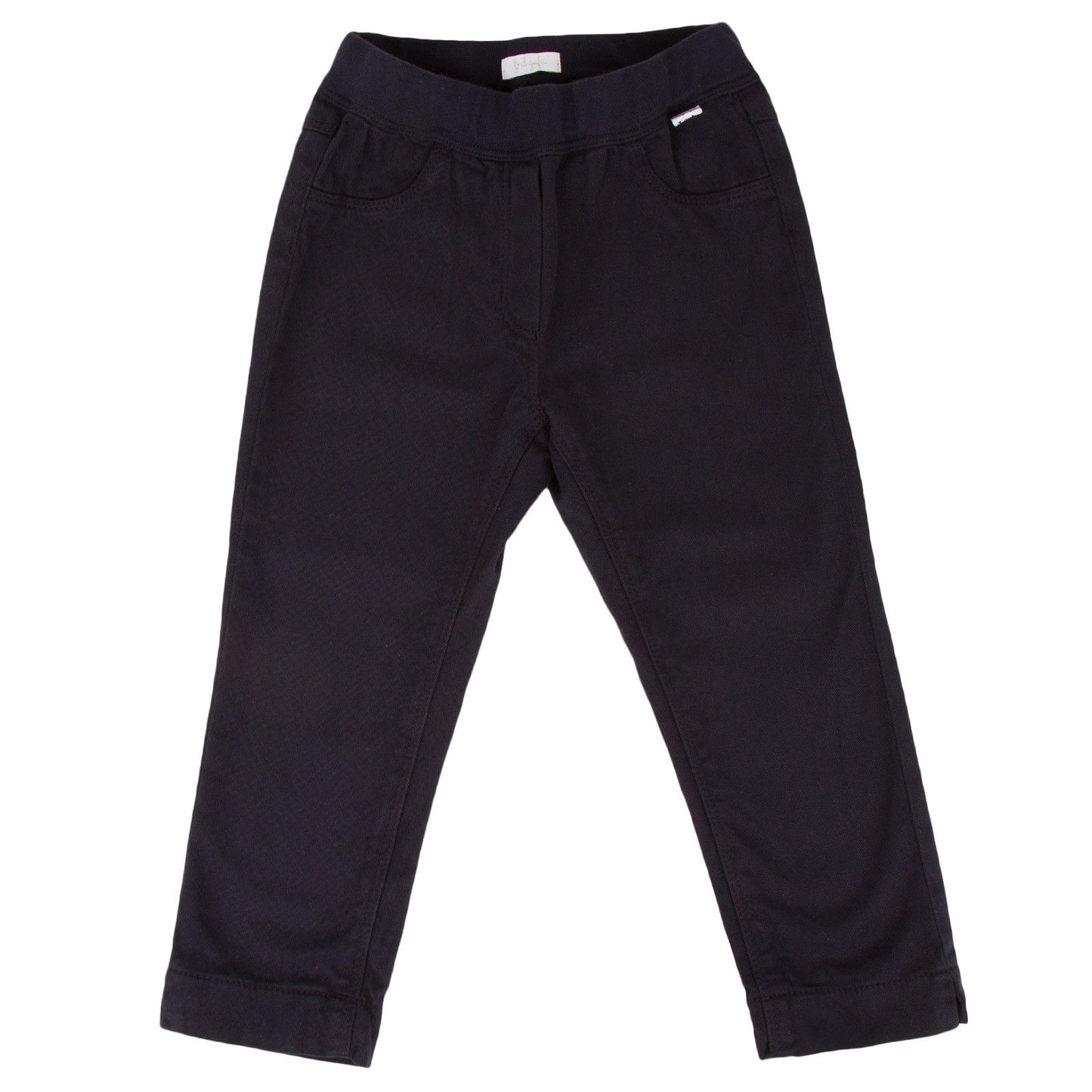 Baby Girls Navy Blue Elastic Waistband Trouser