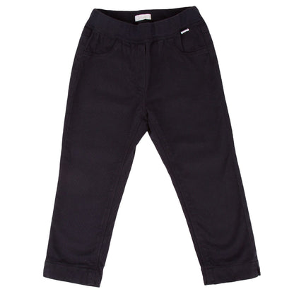 Baby Girls Navy Blue Elastic Waistband Trouser