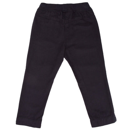 Baby Girls Navy Blue Elastic Waistband Trouser