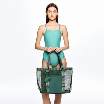 绿色手提游泳包(36x39x13.5cm)