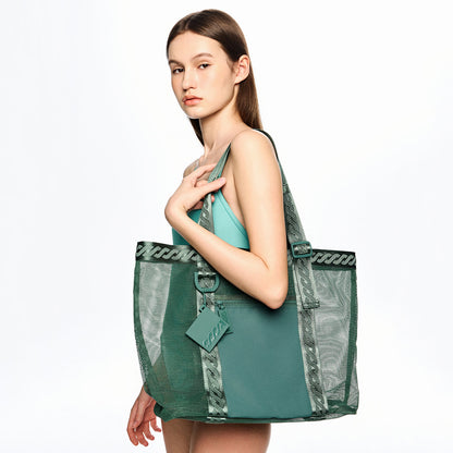 绿色手提游泳包(36x39x13.5cm)