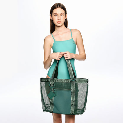 绿色手提游泳包(36x39x13.5cm)