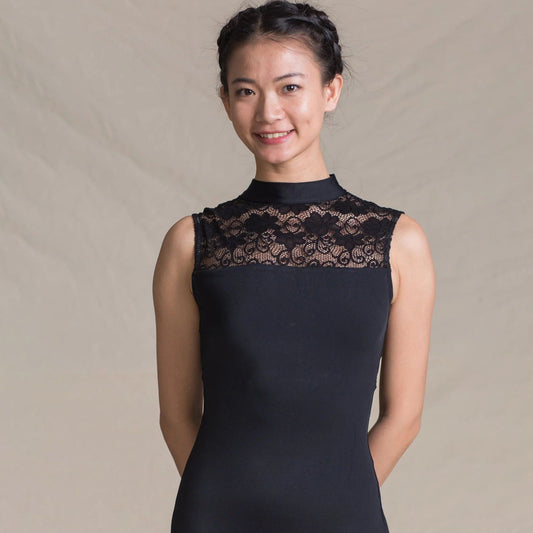 女士黑色芭蕾舞连体衣(1512/Black)