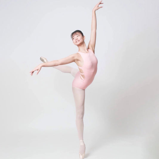 女士粉色芭蕾舞连体衣(S1515/Pink)