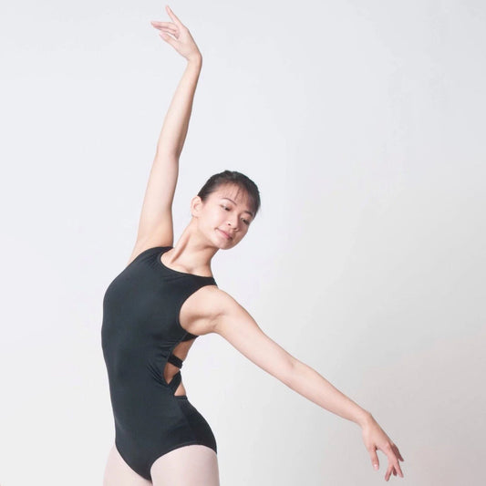 女士黑色芭蕾舞连体衣(S1515/Black)