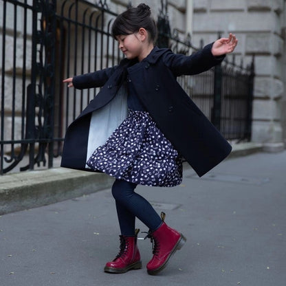 Girls Navy Coat