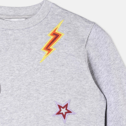 Girls Thunder Embroidered Sweatshirt