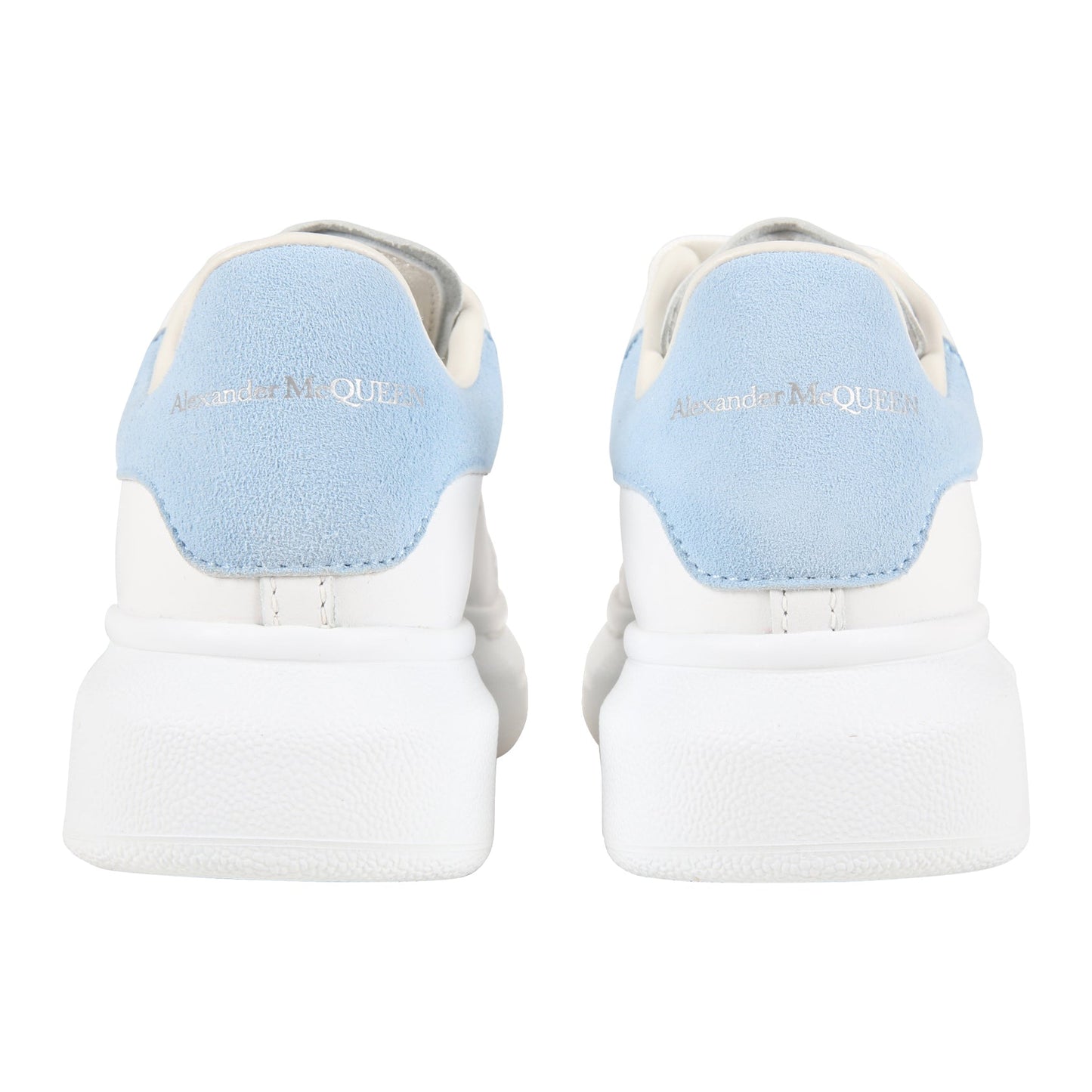 天空蓝色徽标休闲运动鞋