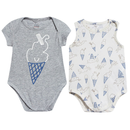 Baby Grey Babysuit Two Piece Set