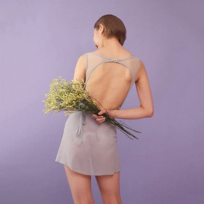 女士灰色"Tendu/Marble stone"芭蕾舞连体衣