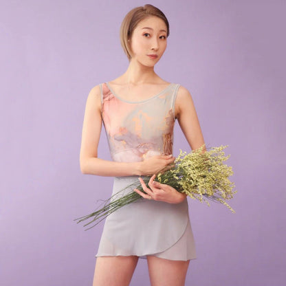 女士灰色"Tendu/Marble stone"芭蕾舞连体衣