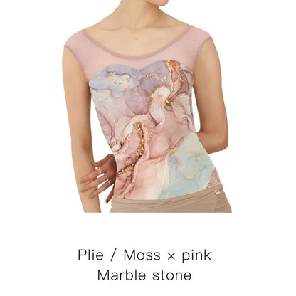 女士粉色"Marble stone"芭蕾舞连体衣(161112935/Plie/Moss pink)