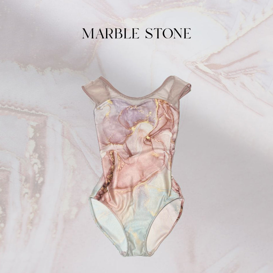 女士粉色"Marble stone"芭蕾舞连体衣(161112935/Plie/Moss pink)