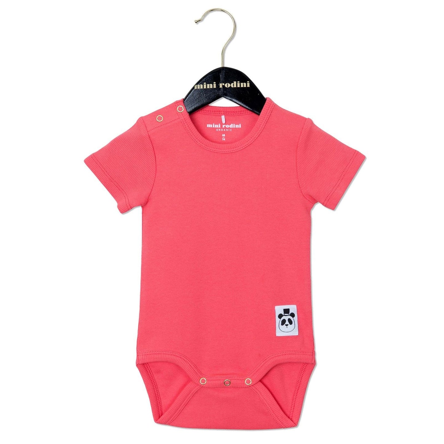 Baby Pink Cotton Bodysuit With Frill Sleeve