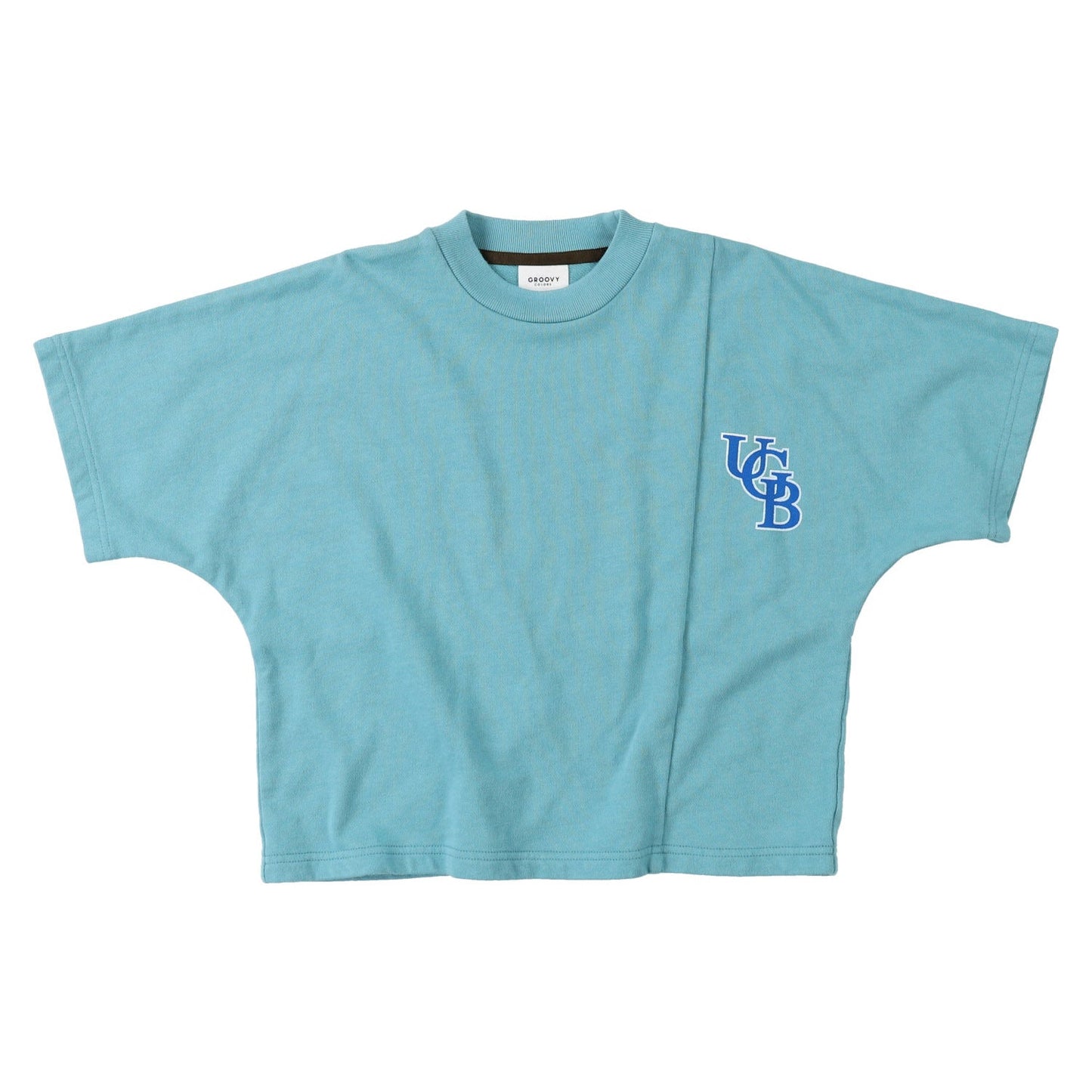 儿童浅绿色Logo棉卫衣