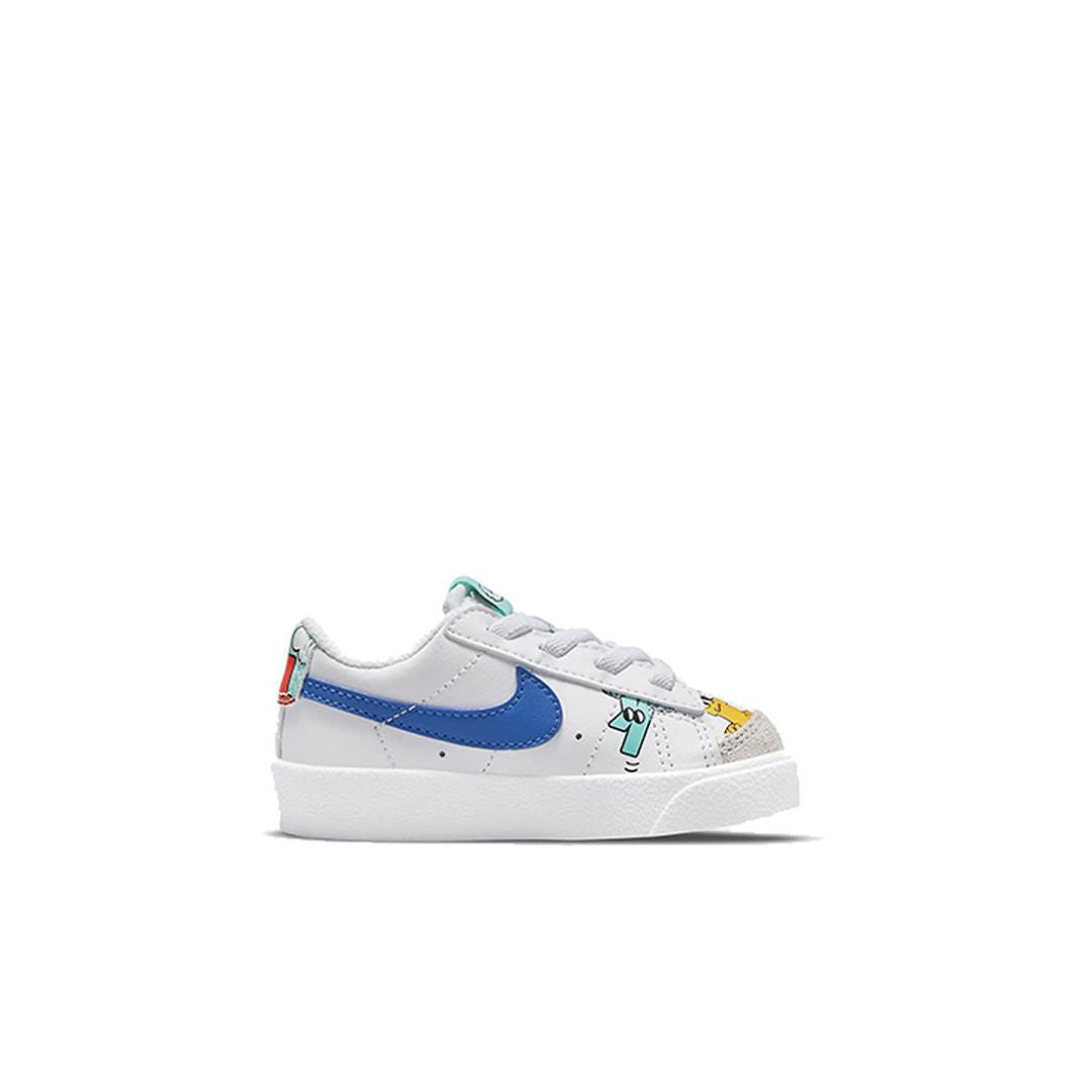 Nike Blazer Low ''77'' 白红蓝板鞋 婴童