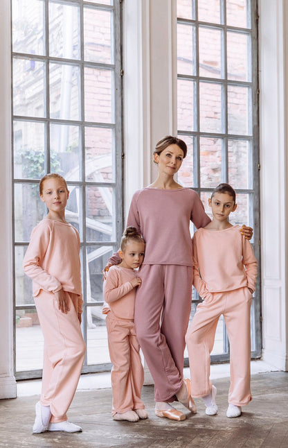 女童粉色芭蕾舞套装