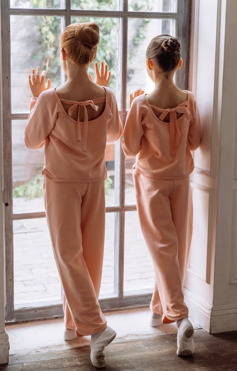 女童粉色芭蕾舞套装