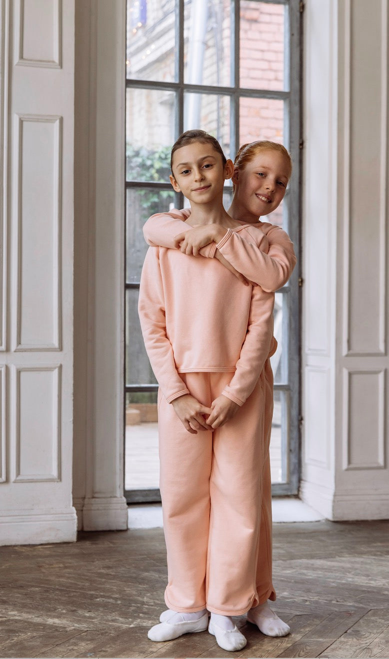 女童粉色芭蕾舞套装