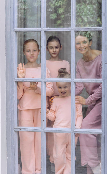 女童粉色芭蕾舞套装