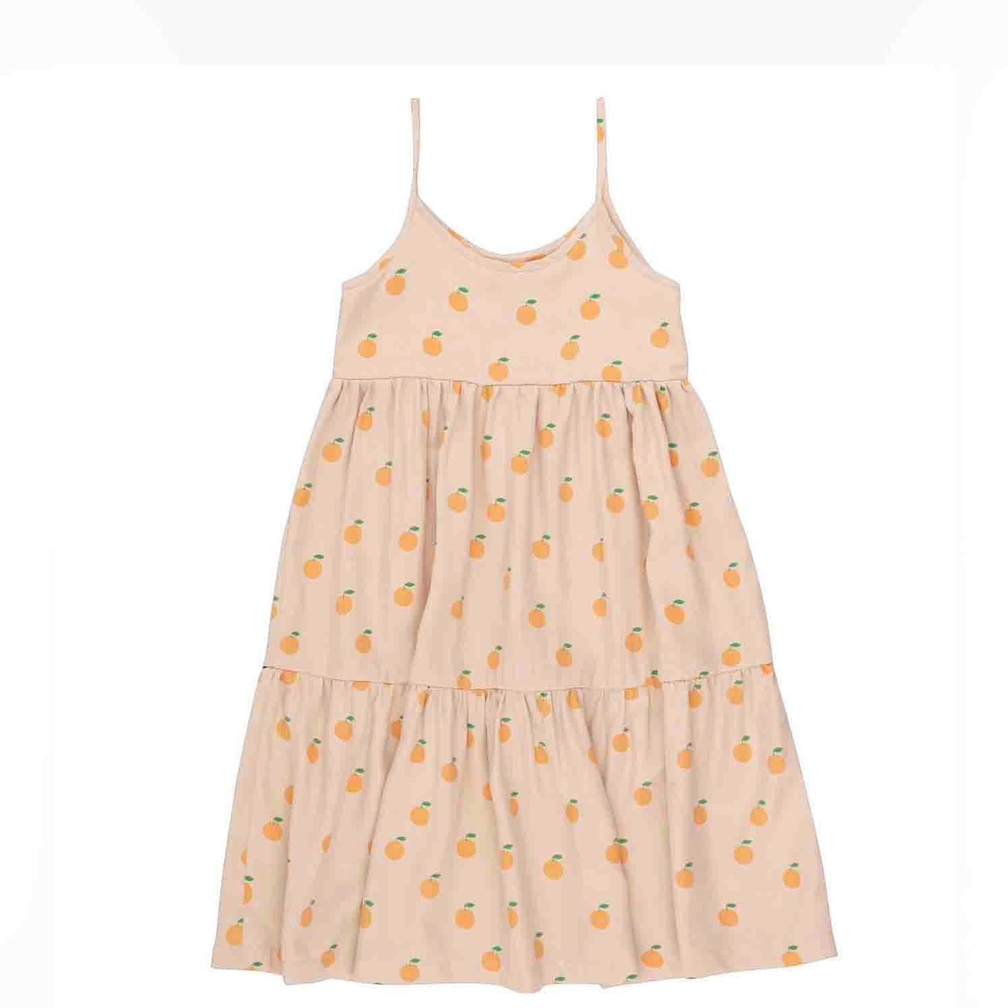 女童米色棉连衣裙