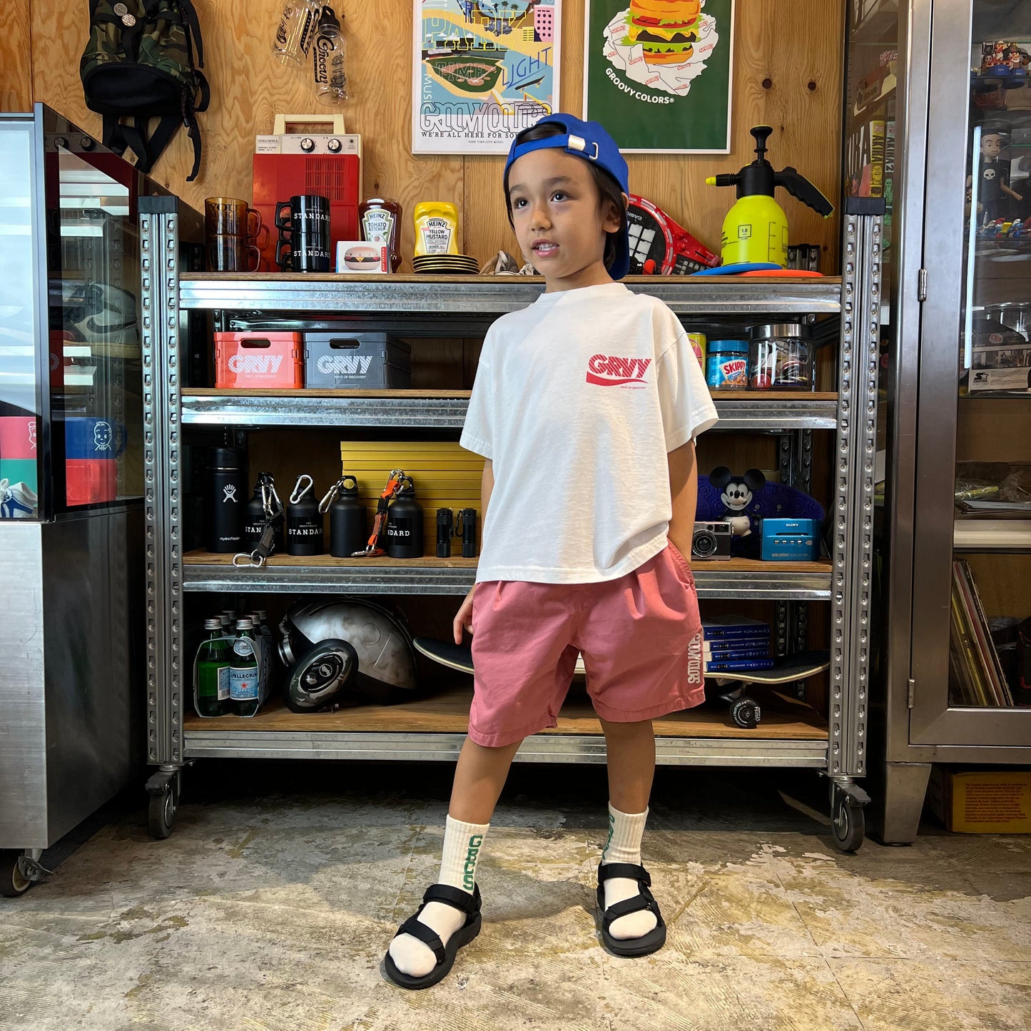 儿童白色Logo棉T恤