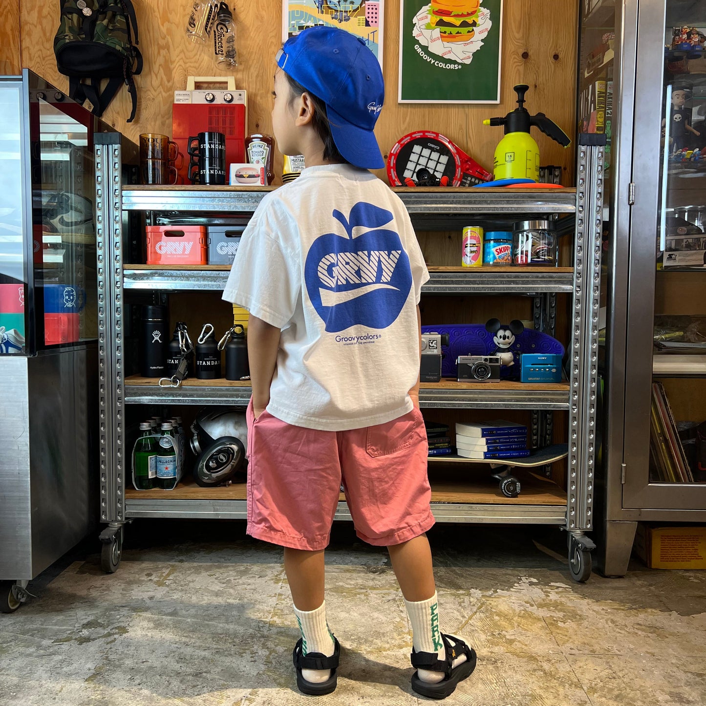 儿童白色Logo棉T恤