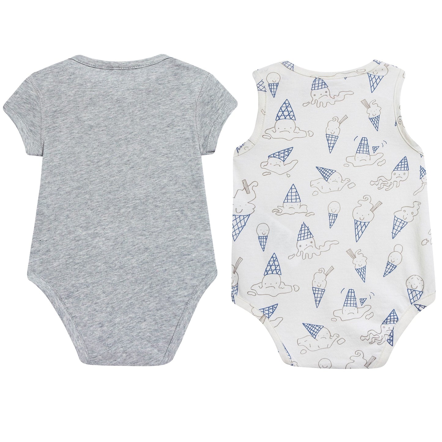Baby Grey Babysuit Two Piece Set