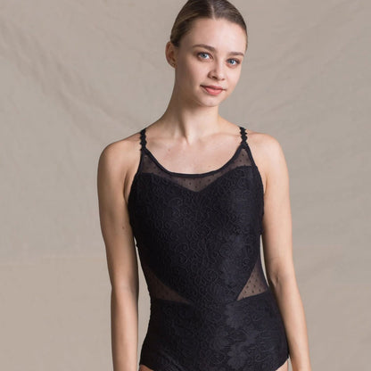 女童黑色芭蕾舞连体衣(1724/Black)