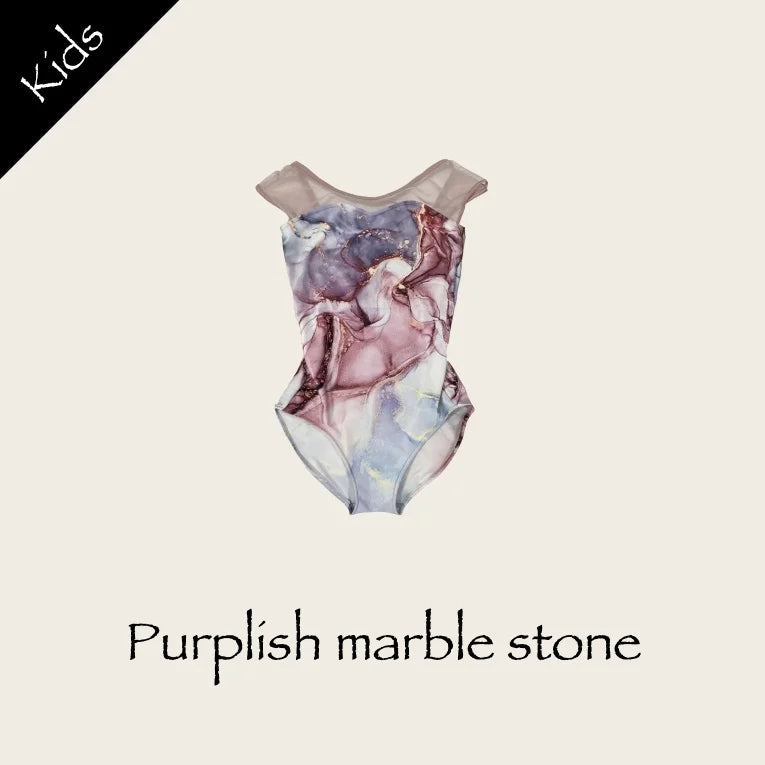 女童粉色"Purplish marblestone/Plie/Moss pink"芭蕾舞连体衣