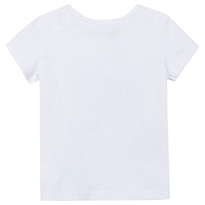 Baby Girls White Cactus Printed T-Shirt