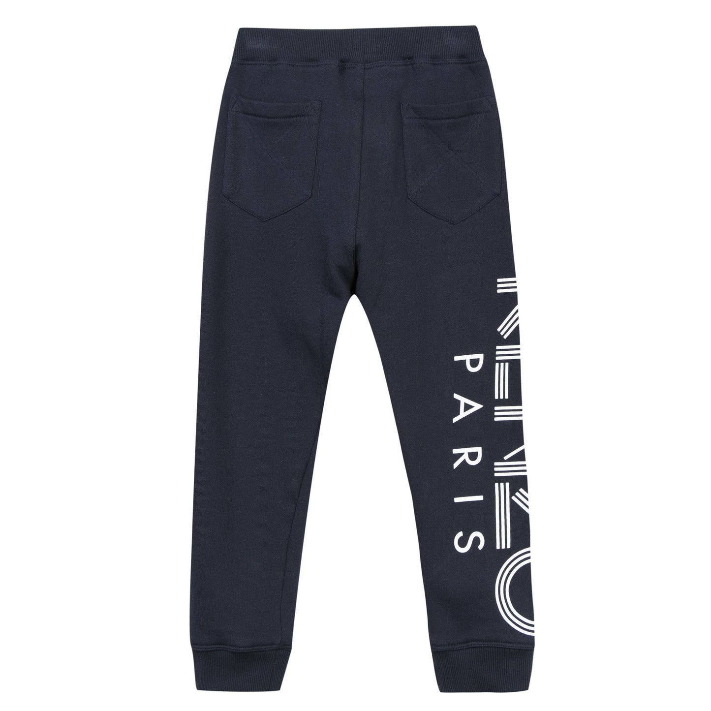 Boys Navy Blue Logo Tracksuit Trousers