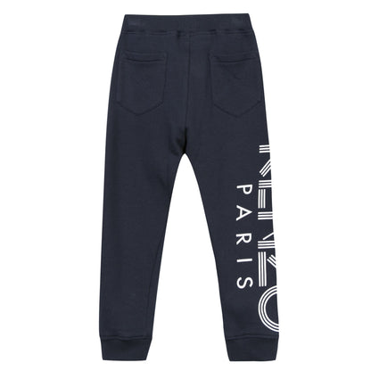 Boys Navy Blue Logo Tracksuit Trousers