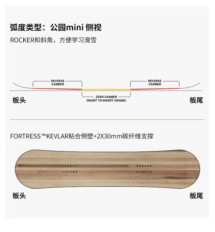 Capita白色全地形自由式滑雪单板（JESS KIMURA MINI）