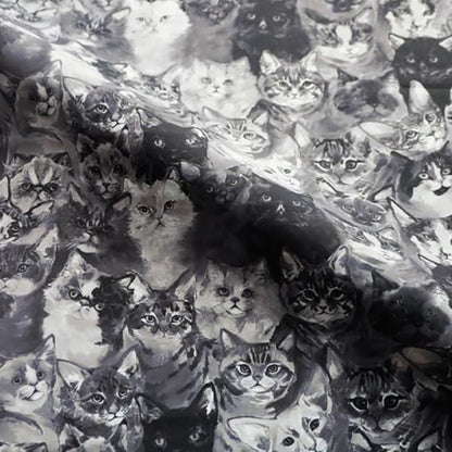 女童黑色"Find your Cat!-Black Cats"芭蕾舞连体衣(高叉183001685HL/Pique/Fog pink)