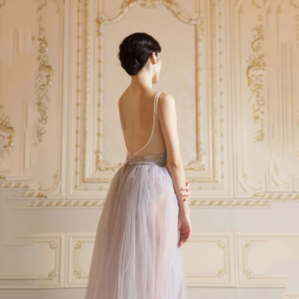 女士米色"Magnifique-Ange-le soleil/Degage/Milky beige"芭蕾舞连体衣