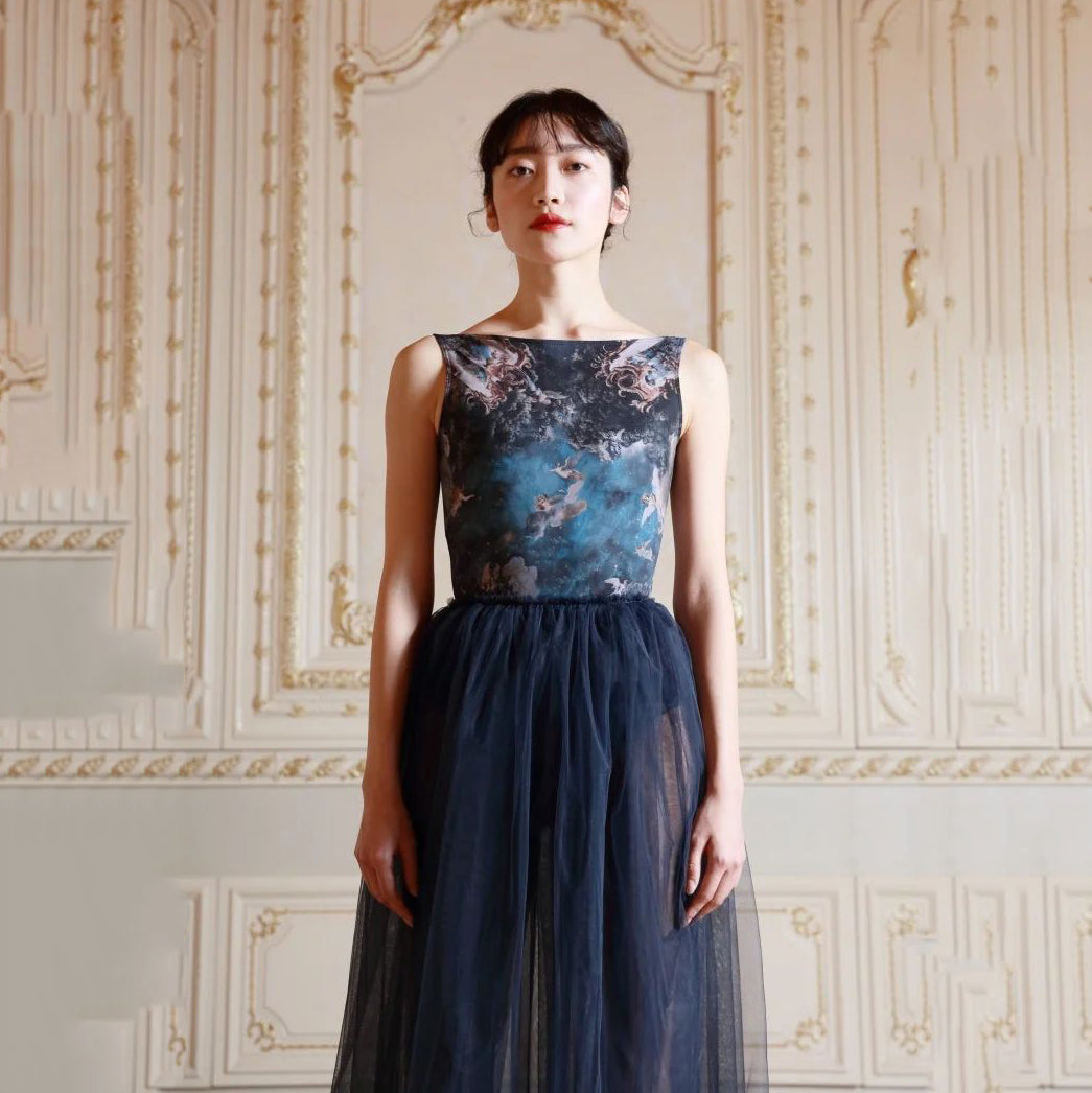 女士藏青色"Magnifique-Ange-la lune/Degage/Navy"芭蕾舞连体衣