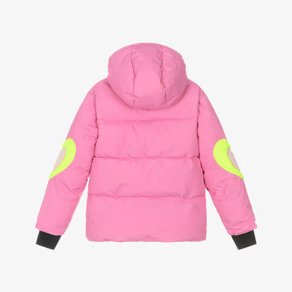 女童粉色爱心滑雪套装