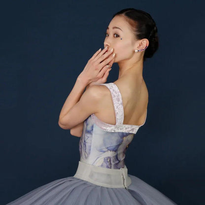 女士紫色"Sapphire marble stone"芭蕾舞连体衣(186127129/Pique/Lira)