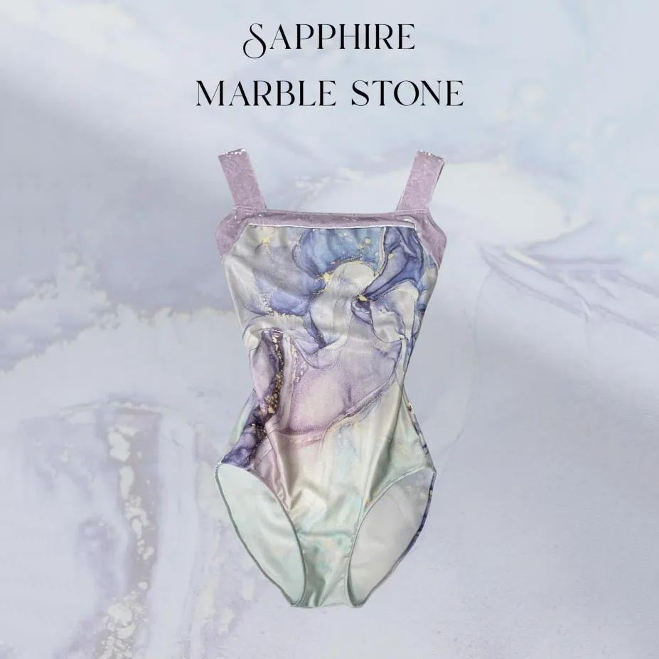 女士紫色"Sapphire marble stone"芭蕾舞连体衣(186127129/Pique/Lira)