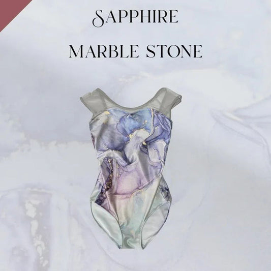 女童灰色"Sapphire Marble Stone"芭蕾舞连体衣(186127206/Plie/Gray)