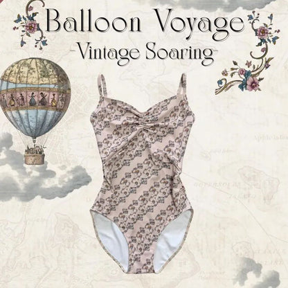 女童米色"Balloon Voyage"芭蕾舞连体衣(186736625/Frappe/Vintage Soaring)