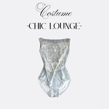 女童蓝色芭蕾舞连体衣(190020221/Degage/Chic lounge)