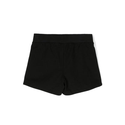 女童黑色Logo棉短裤