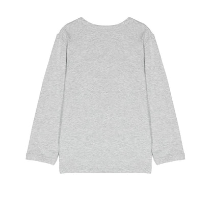 男童灰色印花棉T恤