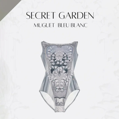 女童白色"Secret garden-Muguet-Bleu Blanc"芭蕾舞连体衣(191892812/Degage/White)