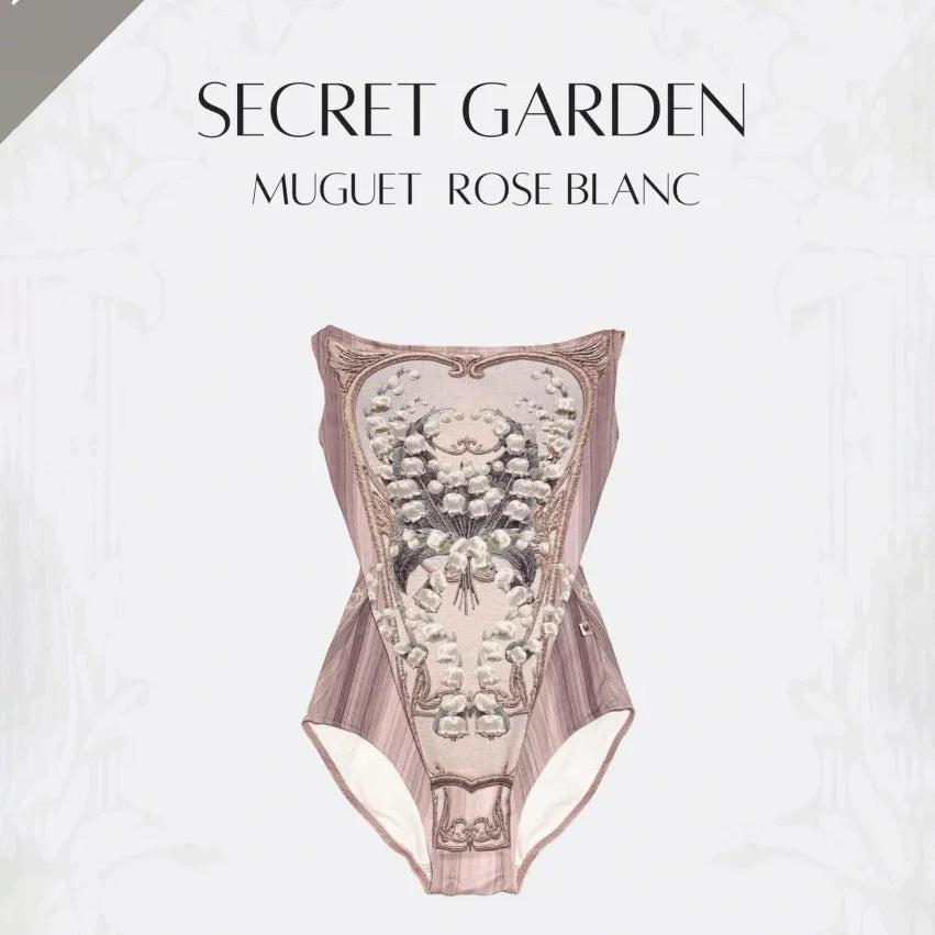 女童粉色"Secret garden-Muguet-Rose Blanc"芭蕾舞连体衣(191892982/Degage/Moss pink)