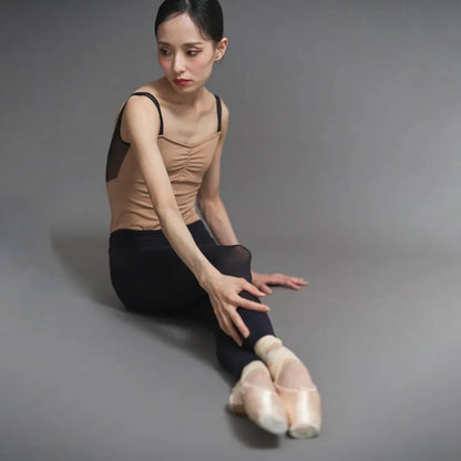 女士驼色芭蕾舞连体衣(192397585/Developpe/CAMEL ×（MS）BLACK)